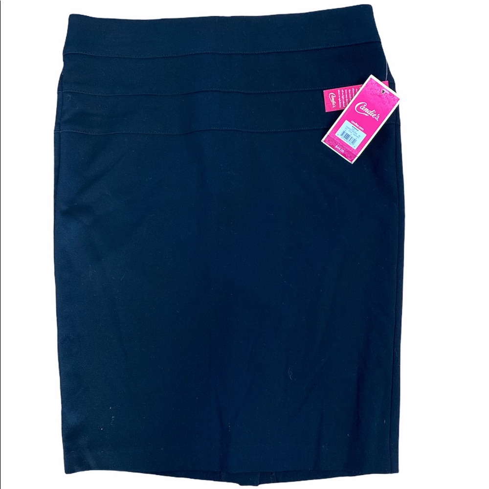 Candie’s Size 5 Slimming Black Pencil Skirt NWT